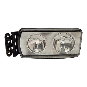 Farol Dianteiro Iveco Stralis Tector 2006 A 2011 Esquerdo Mascara Cromada 45251748 45250748 Original