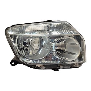 Farol Dianteiro Duster 2011 A 2015 Direito Mascara Cromada 1305236684 Original,