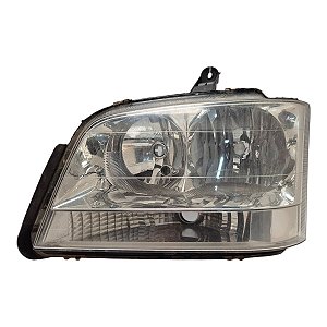Farol Dianteiro S10 Blazer Pitbull 2001 A 2011 Esquerdo Mascara Cromada Original