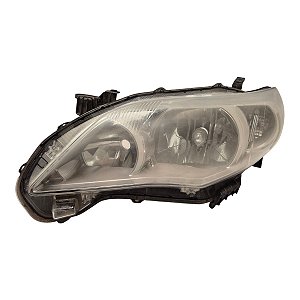 Farol Dianteiro Corolla 2009 A 2012 (Garrinha Quebrada) Esquerdo Mascara Cromada 8115002740 Original