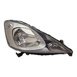 Farol Dianteiro Fit 2009 A 2013 (Garrinha Quebrada) Direito Mascara Negra Original