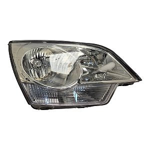 Farol Dianteiro Captiva 2008 A 2014 (Lente/Suporte Danificados) Direito Mascara Cromada Original