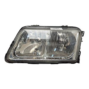 Farol Dianteiro Audi A3 1996 A 2002 (Suporte Recuperado) Esquerdo Mascara Cromada 96303500 Original