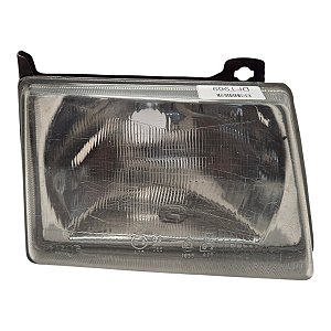 Farol Dianteiro Escort 1983 A 1986 (Risco Na Lente) Direito Mascara Cromada Original