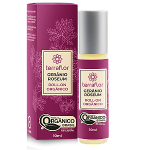 Roll-on de Gerânio Roseum Orgânico 10ml - Terra Flor
