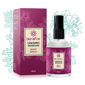 Body Spray Gerânio Roseum 60ml - Terra Flor
