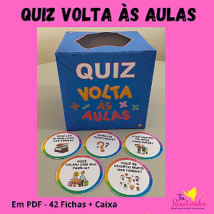 Quiz Volta Às Aulas