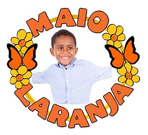 Moldura Para Fotos Bambolê- Maio Laranja