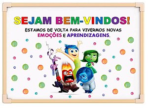 Painel Volta Às Aulas- Divertidamente