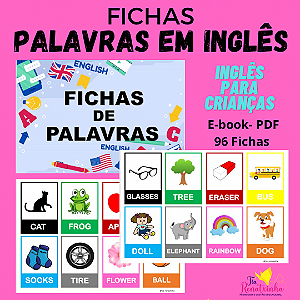 Fichas Palavras em Inglês