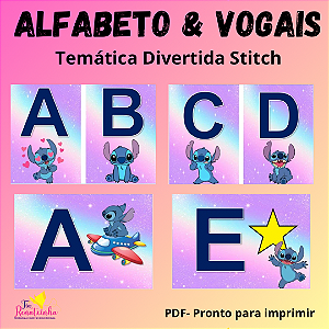 Alfabeto & Vogais Stitch
