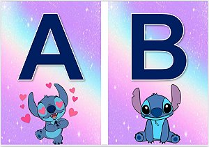 Alfabeto & Vogais Stitch
