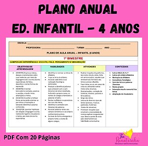 Plano Anual EI- 4 Anos