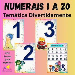 Numerais 1 a - Divertidamente