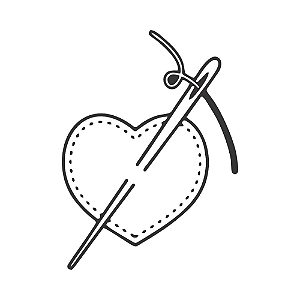 CORAÇÃO COM AGULHA