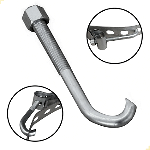 PARAFUSO J PARA ABRAÇADEIRA BAP - 10 UNIDADES