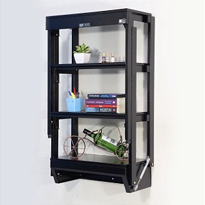 Mesa-Estante Articulavel Base Preto