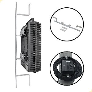 SUPORTE DE AÇO PARA CTOS E RESERVA DE CABOS ÓPTICOS