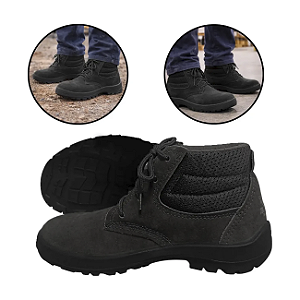 BOTINA NOBUCK IMBISEG PRETO COM BICO