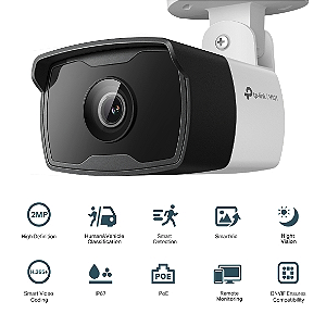 CAMERA TP LINK IP CFTV POE BULLET EXTERNA 2MP VIGI C3201