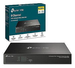 GRAVADOR DE VIDEO DIGITAL POE + 8 CANAIS VIGI NVR1008H - 8MP