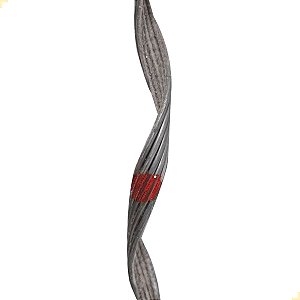 ALÇA PREF.| ALUMINIO | 15,50 - 16,50 | 160 CM | 5 FIOS | VERMELHO