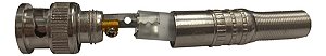 CONECTOR BNC COM MOLA DE PARAFUSO PARA CABO COAXIAL CFTV
