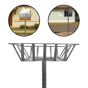 LIXEIRA EXTERNA DE CALÇADA