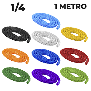 ORGANIZADOR DE CABOS ESPIRAL | 1/4 | 1 METRO