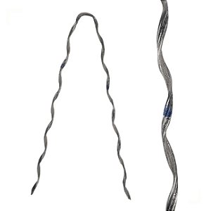 ALÇA PREFORMADA DE ALUMÍNIO | 8,0 - 8,6 | 58 CM - 4 FIOS - AZUL | 10 UNIDADES