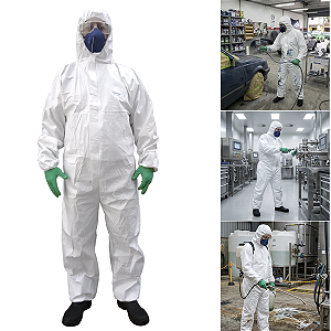 Macacão De Segurança Proteção Química Tyvek Impermeável