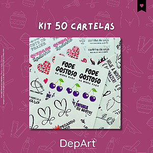 KIT 50 CARTELAS ( pode escolher os modelos)