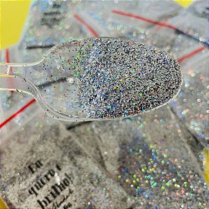 Glitter holográfico Fino Prata - 6g