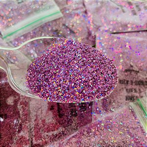 Glitter Holográfico Fino Lilás - 6g