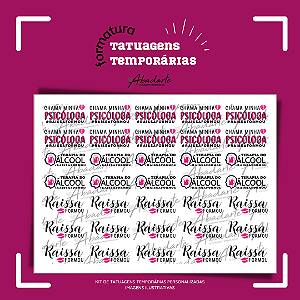 TATTOO PSICOLOGIA (35 UNIDADES)