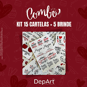 KIT 15 CARTELAS EPILAÇÃO + 5 CARTELAS DE BRINDE