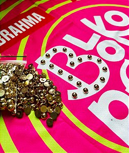 CHATON PARA COLAGEM MEIA BOLA 08MM EM ABS COM (25G)