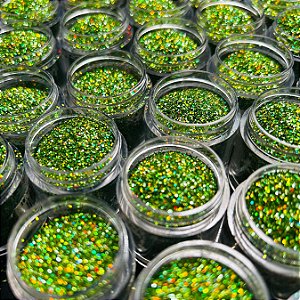 Glitter Holográfico fino verde - 6g