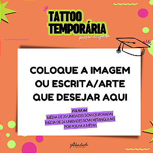 TATTOO PERSONALIZADA - FOLHA A4