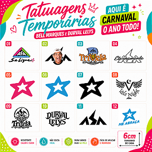 TATUAGEM TEMPORÁRIA DURVAL LELYS
