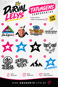 TATUAGEM TEMPORÁRIA DURVAL LELYS