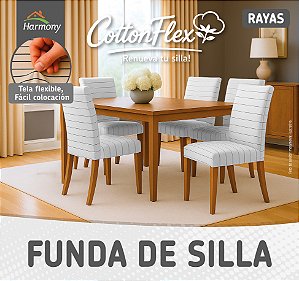 CAPA CADEIRA COTTON FLEX 98%ALGODÃO 2%ELASTANO