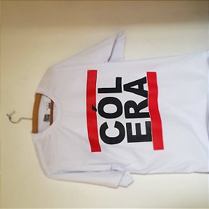 Camiseta Cólera Modelo FCK Branca