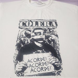 CAMISETA CÓLERA ACORDE ACORDE ACORDE NA COR MARON CLARA