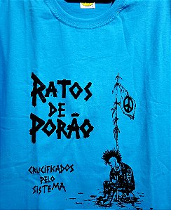 CAMISETA RATOS DE PORÃO CRUCIFICADO PELO SISTEMA