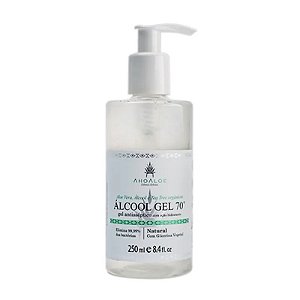 Álcool em gel 70° Orgânico 250ml - AhoAloe