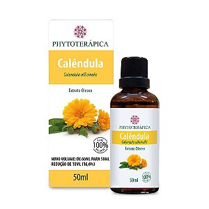 Óleo Vegetal - Extrato Oleoso de Calêndula 50ml - Phytoterápica