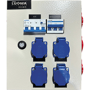QUADRO ROBO DIN-32A/DR-4P-40A/4T-NBR 2P+T-20A-AZ/6T-NBR 2 - LUKMA