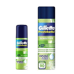 Espuma de Barbear Gillete Sensitive para Peles Sensíveis 56g - Gillette