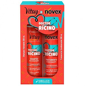 Kit Shampoo e Condicionador Doctor Rícino Vitay Novex - Embelleze